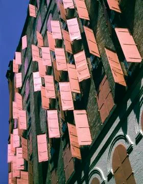 Pink windows Stock Photos