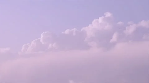 Pink winter moving clouds at sunrise Stock Footage 143528066