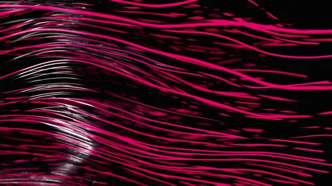 Pink Wire Bundle Stock Footage 253284707