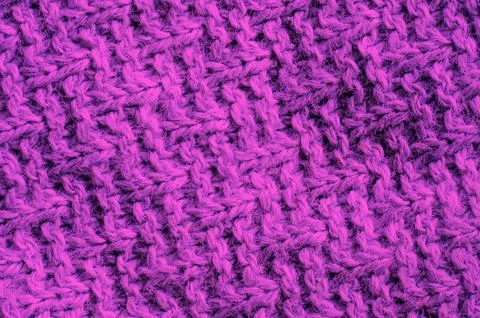 Pink wool thread fabric texture Stock Photos