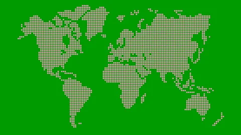 Pink Word map green Stock Footage 153522030