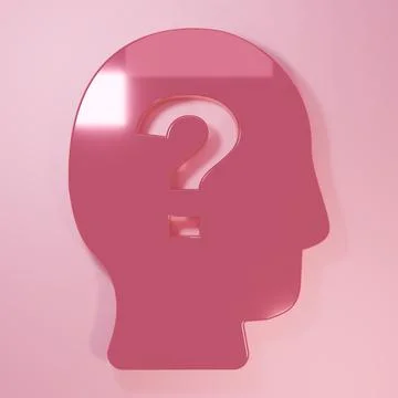 Pink Worker icon isolated on pink background. Business avatar symbol user p.. Illustrazione stock
