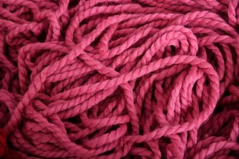 Pink yarn Stock Photos