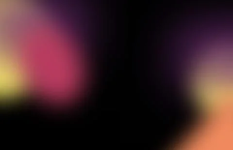 Pink yellow and orange soft light blur framing a black center Stock Illustration