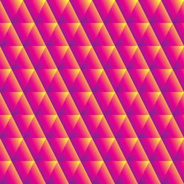Pink yellow geometric 3d pattern. Abstract background. Stock Illustration