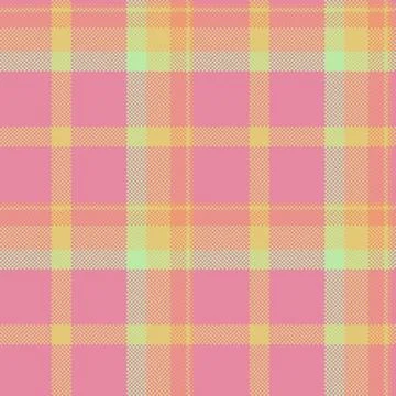 Pink  yellow plaid pattern evokes warmth and comfort. Perfect for backgrounds Illustrazione stock