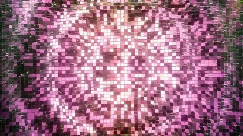 Pink-Yellow square blocks background waves animation. Seamless loop. 库存影片 68762701