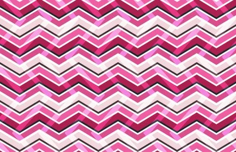Pink zig zag seamless pattern Stock Illustration