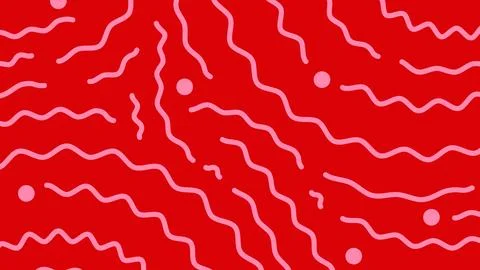 Pink Zigzag Chaos Background 库存插图