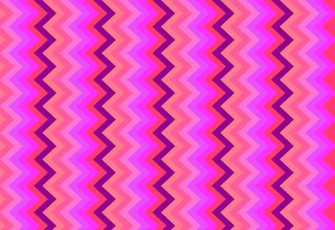 Pink Zigzag Chevron Seamless Pattern Background With Retro Geometric Stripe.. Stock Illustration