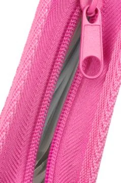Pink zipper Stock Photos