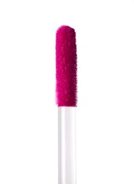 Pink_gloss_applicator Stock Photos