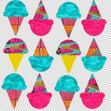 Pinkblueice Stock Illustration
