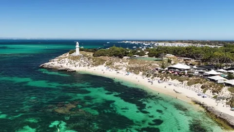 Pinky Beach Reef And Clear Water, Rottnest Island Видео 347180053