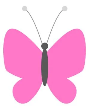 Pinky butterfly Stock Illustration