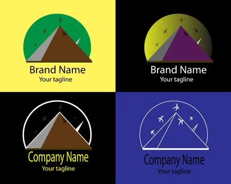 Pinnacle Horizon Logo Illustrazione stock