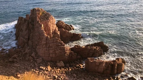 Pinnacle Rock Formation Stock Footage 97609455