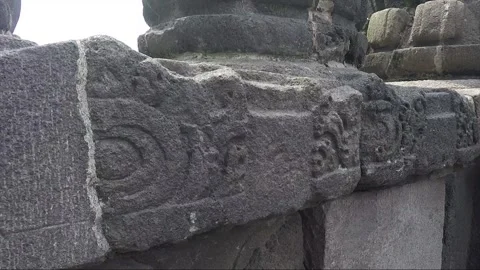 Pinnacles, Bas relief on the terrace wal... | Stock Video | Pond5