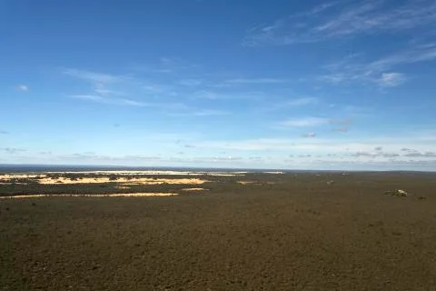 The pinnacles desert Foto stock