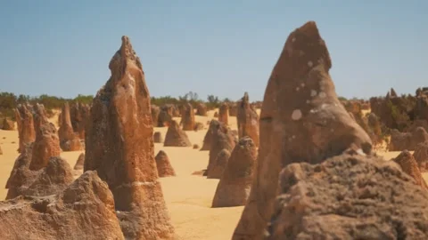 Pinnacles Desert Rock Landscape Stock Footage 315990164