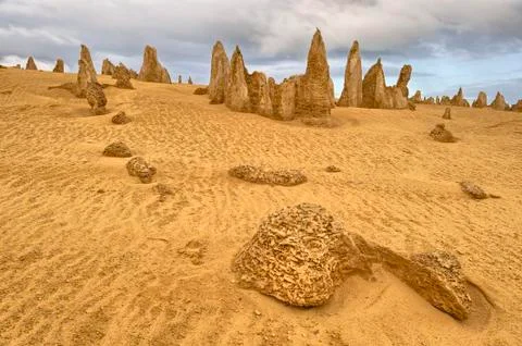 Pinnacles of Nambung Stock Photos