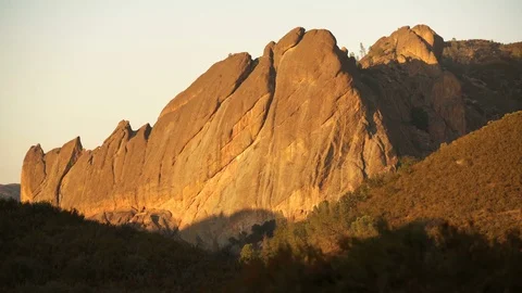 Pinnacles National Park Sunset California USA Stock Footage
