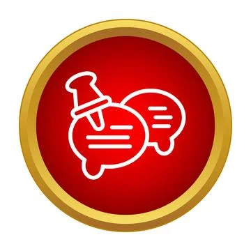 Pinning important chat messages and online communication 스톡 일러스트