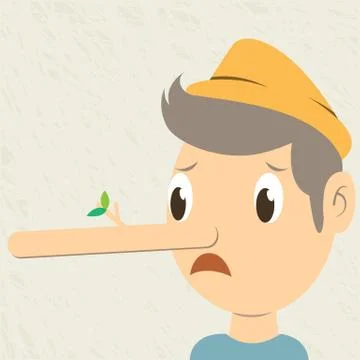 Pinocchio cartoon character Stock Illustration