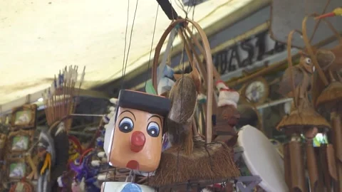 Pinocchio puppet slow motion Stock Footage 144976194