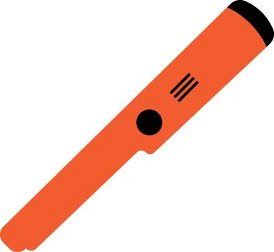 Pinpointer metal detector device for searching for treasure Stock Illustration