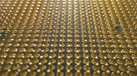Pins of central processing unit of computer. Macro dolly shot Stock Footage 56262933