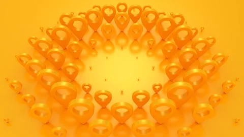 Pins Form a Wave 库存影片 333521304