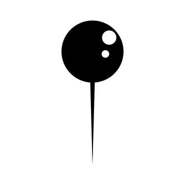 Pins icon vector Stock Illustration