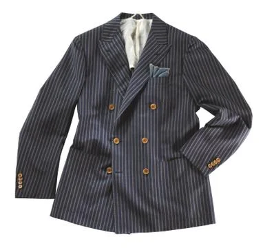 Pinstripe double-breasted jacket Stock Photos