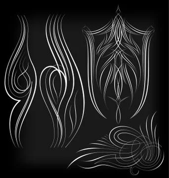 Pinstriping Arts Stock Illustration