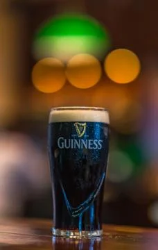 A pint of Guinness. Stock Photos