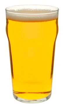Pint of lager Stock Photos
