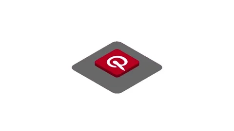 Pinterest icon background animated, logo symbol, social media Stock Footage 244544035