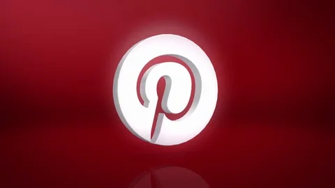 Pinterest Icon Motion Background Stock Footage 72508117