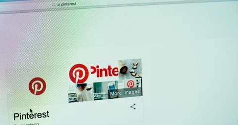 Pinterest social networking applications 스톡 동영상 87603803