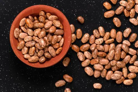 Pinto Beans Background and Texture Foto stock