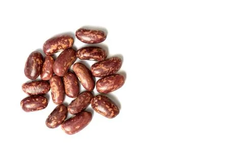 Pinto beans isolated on white background top view Stock Photos