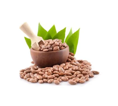 Pinto beans isolated on white background Stock Photos