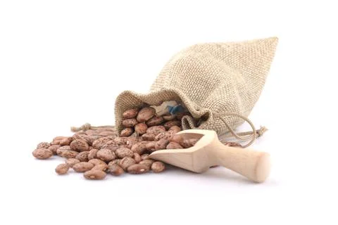 Pinto beans isolated on white Stock Photos