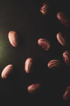 Pinto beans macro close up Stock Photos