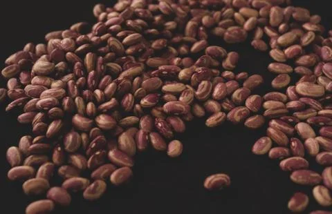 Pinto beans macro close up Stock Photos