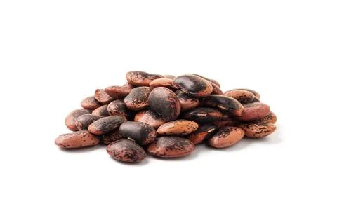Pinto red beans isolated on white background. Foto stock