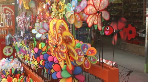 Pinwheel Display Stock-Footage 3745284