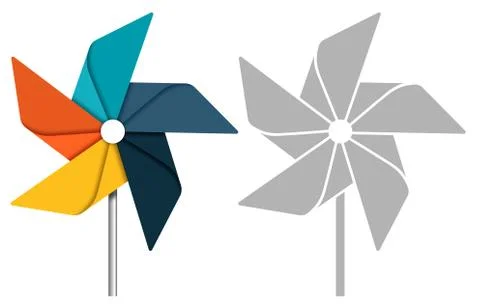 Pinwheel Stock Illustration