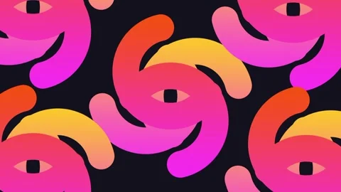 Pinwheel Swirl Tiled Pattern Stock Footage 340297175